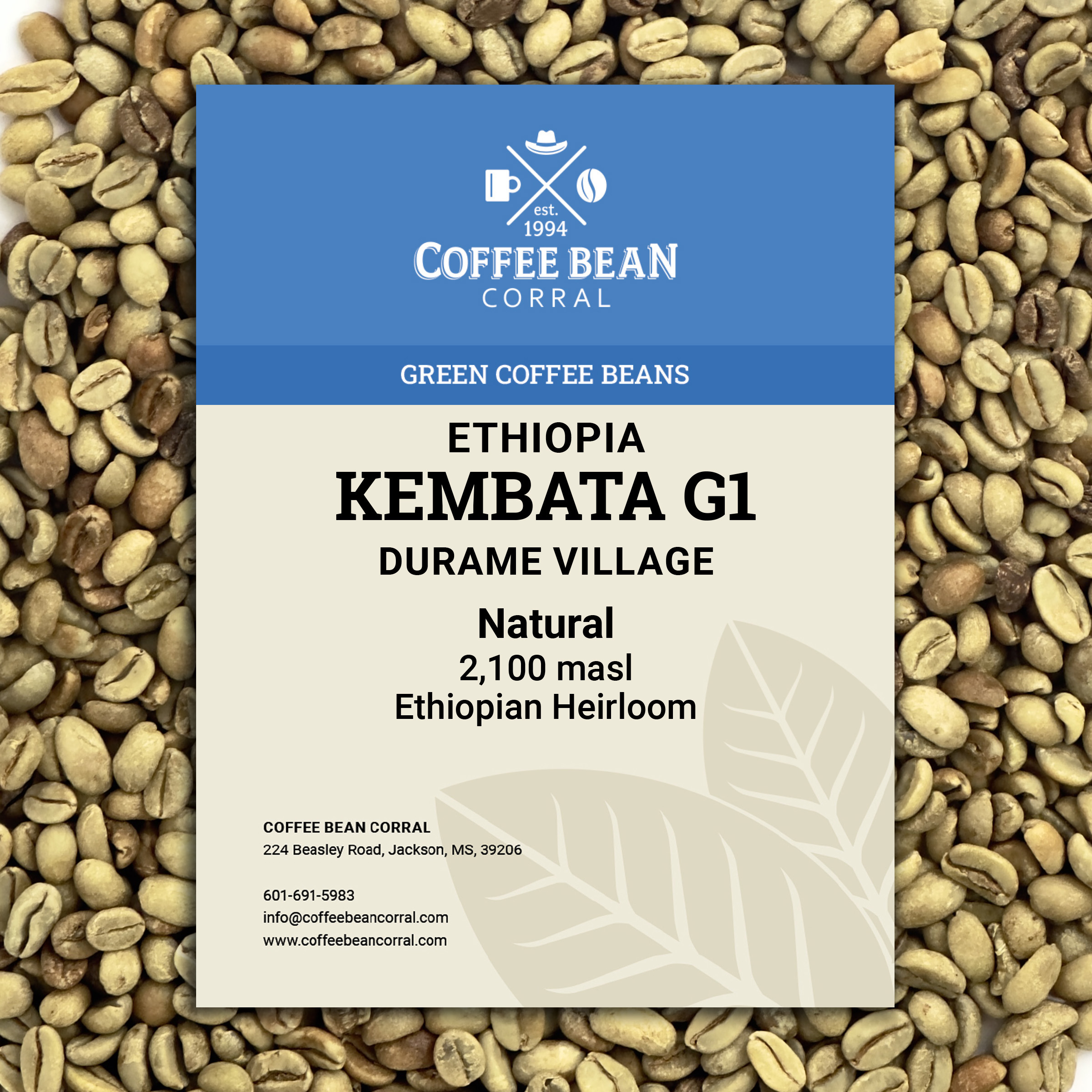 Ethiopia Kembata Natural Gr 1